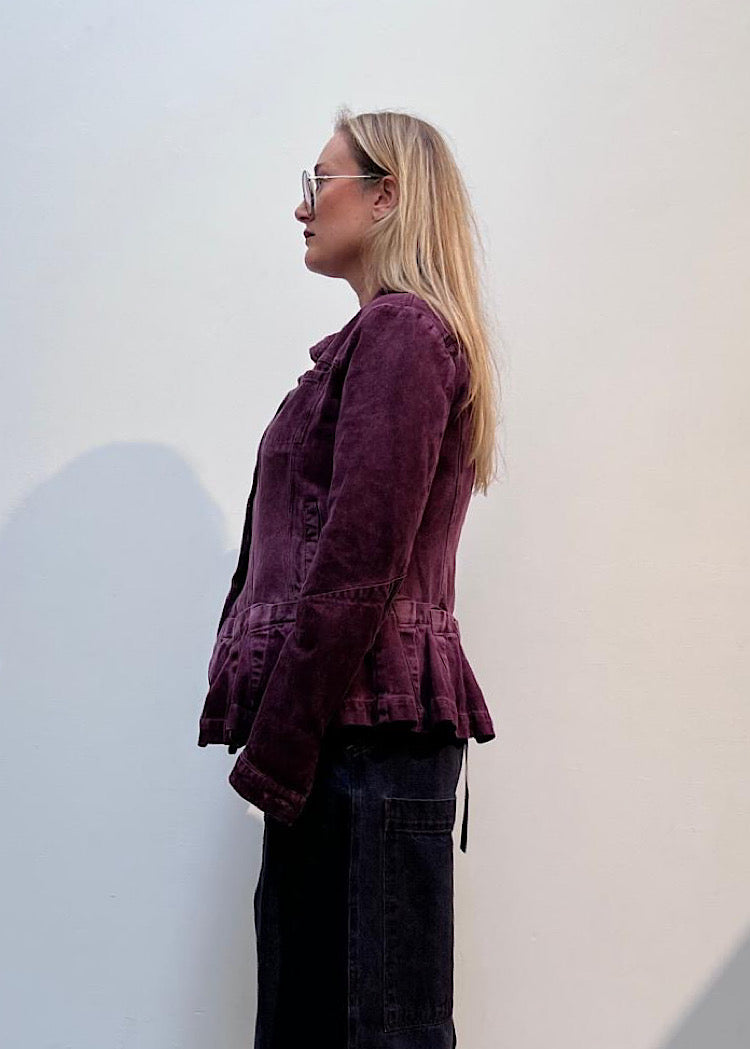 GARMENT-DYED DENIM JACKET *FOREST CLOUD* (Shown in LAVA CLOUD)
