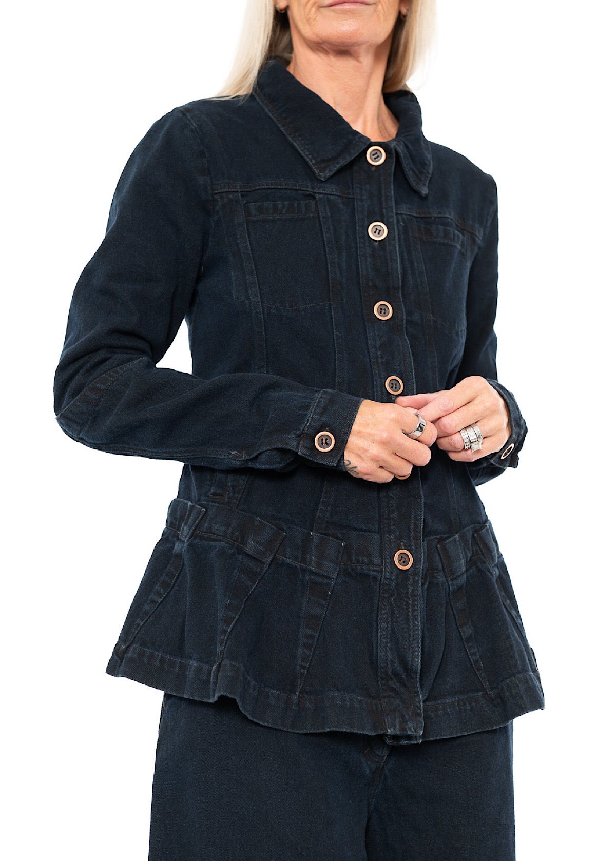 GARMENT-DYED DENIM JACKET