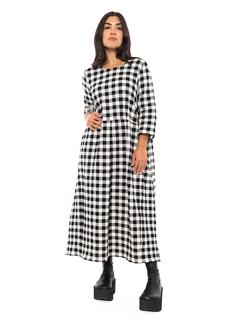 CHECKED REISHI DRESS