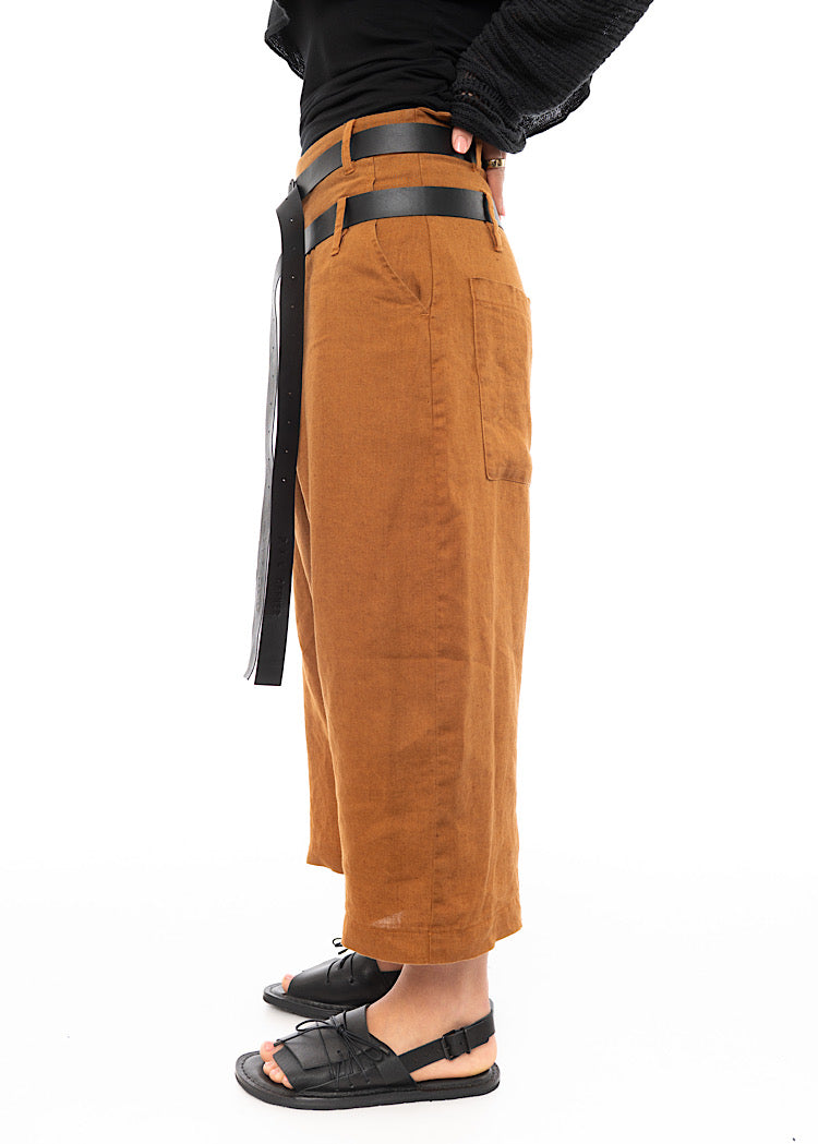 PAL OFFNER CROPPED BELTED TROUSER