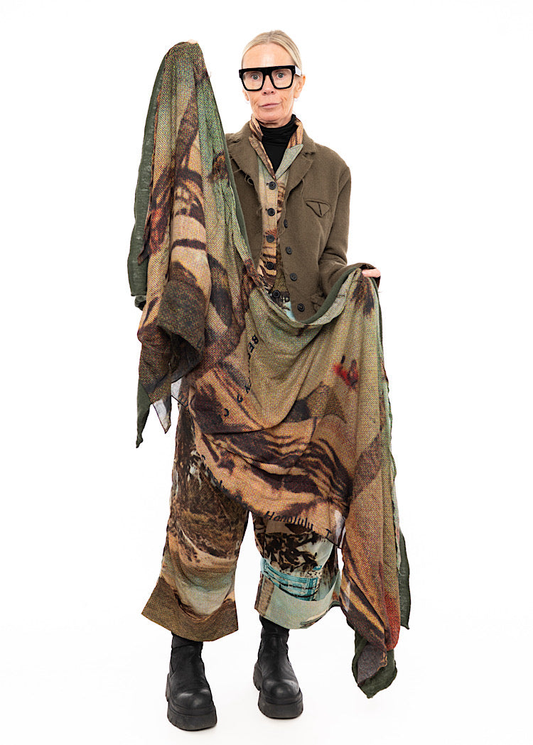 RUNDHOLZ DIP 1/2 SHARER KNITTED SCARF