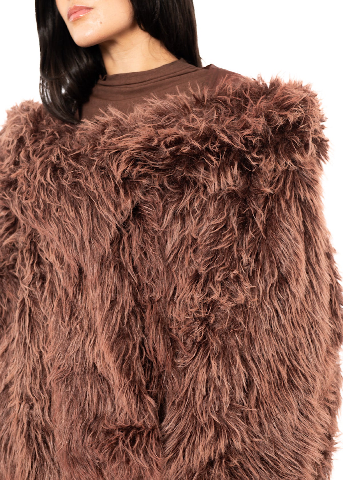 OVERSIZED FAUX FUR JACKET