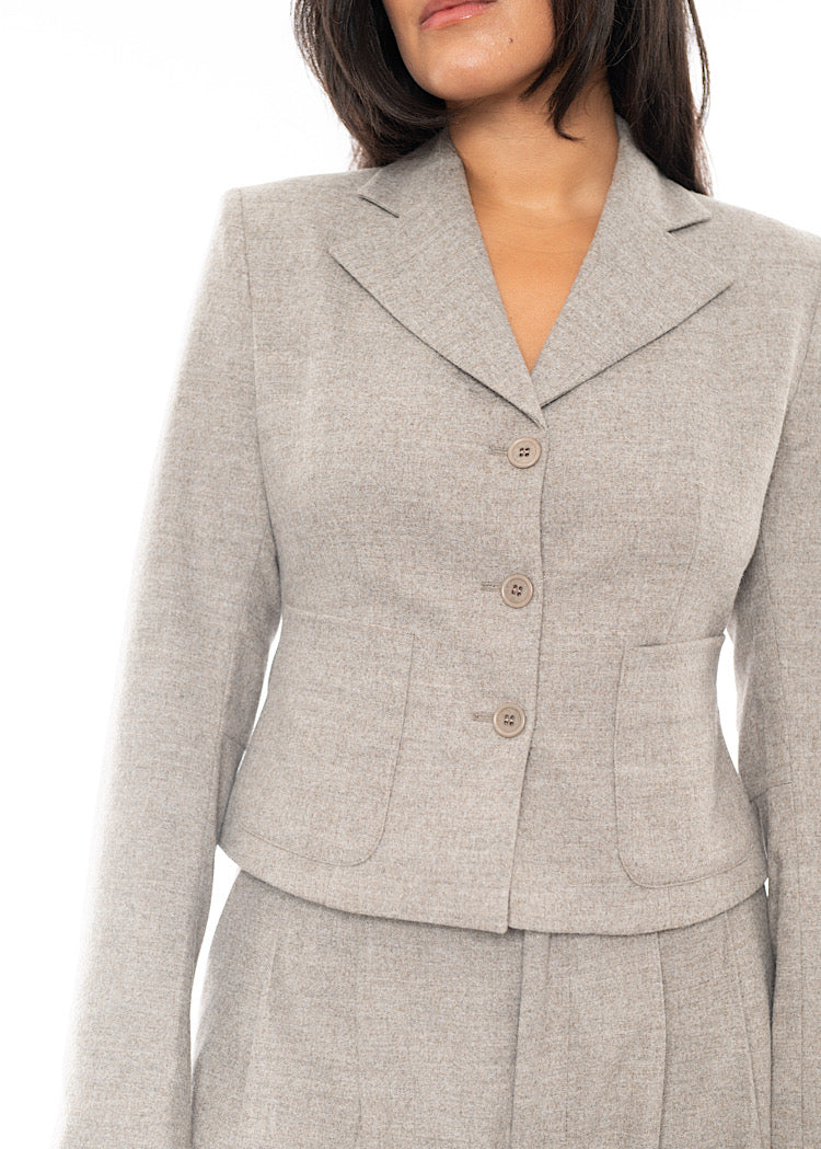 SORT AARHUS CROPPED BLAZER