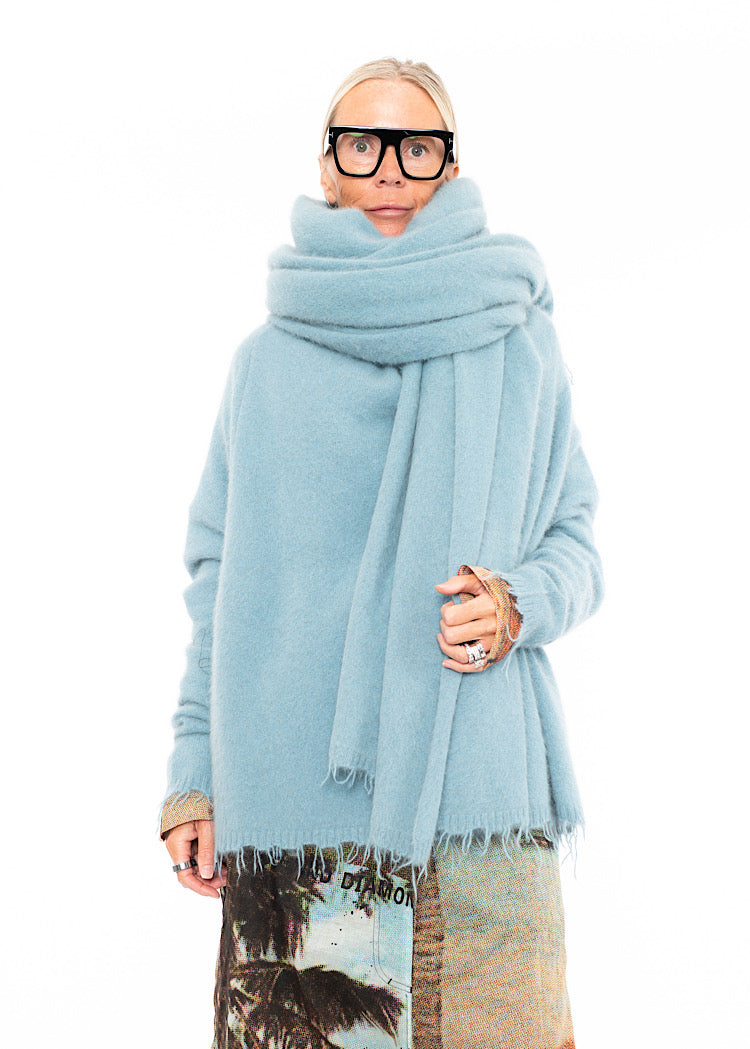 RUNDHOLZ DIP 2/3 SHARER KNITTED SCARF