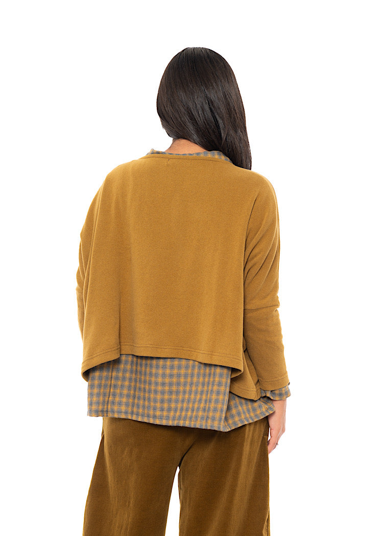 SIGNATURE COTTON-FLEECE KIRA PULLOVER