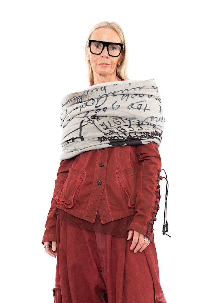 RUNDHOLZ DIP KNITTED SCARF