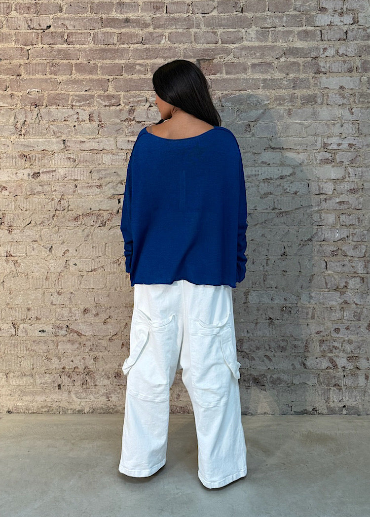 PRE-ORDER RUNDHOLZ MAINLINE PULLOVER *MARSHMALLOW* (Shown in ELECTRIC CLOUD)