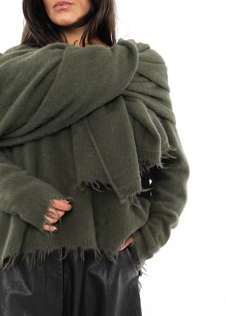 RUNDHOLZ DIP KNITTED SCARF