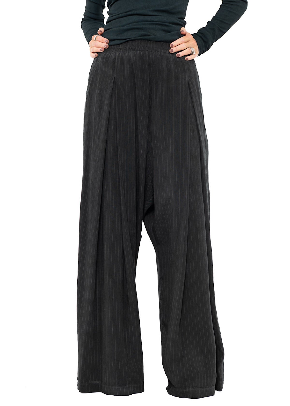 FLUID PINSTRIPE PALAZZO TROUSER