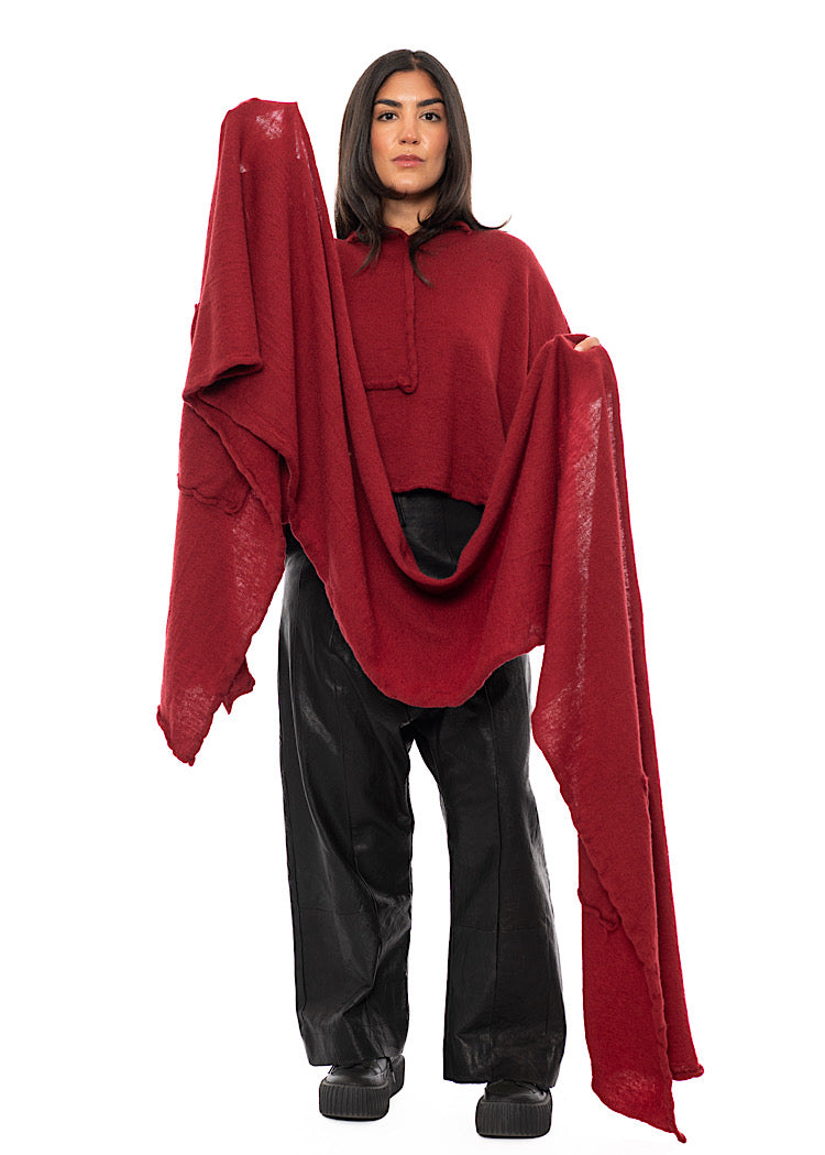 BOILED WOOL POCKET SCARF