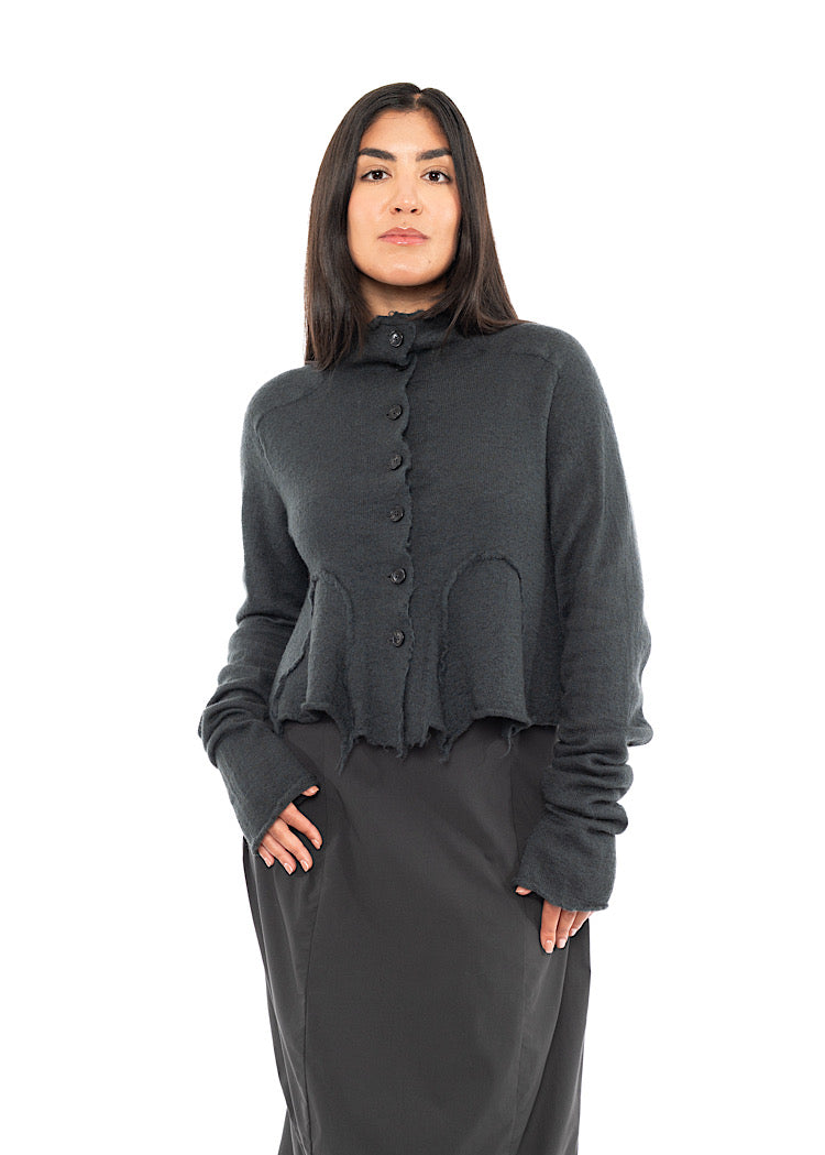 PRE-LOVED RUNDHOLZ BLACK LABEL CROPPED CARDIGAN