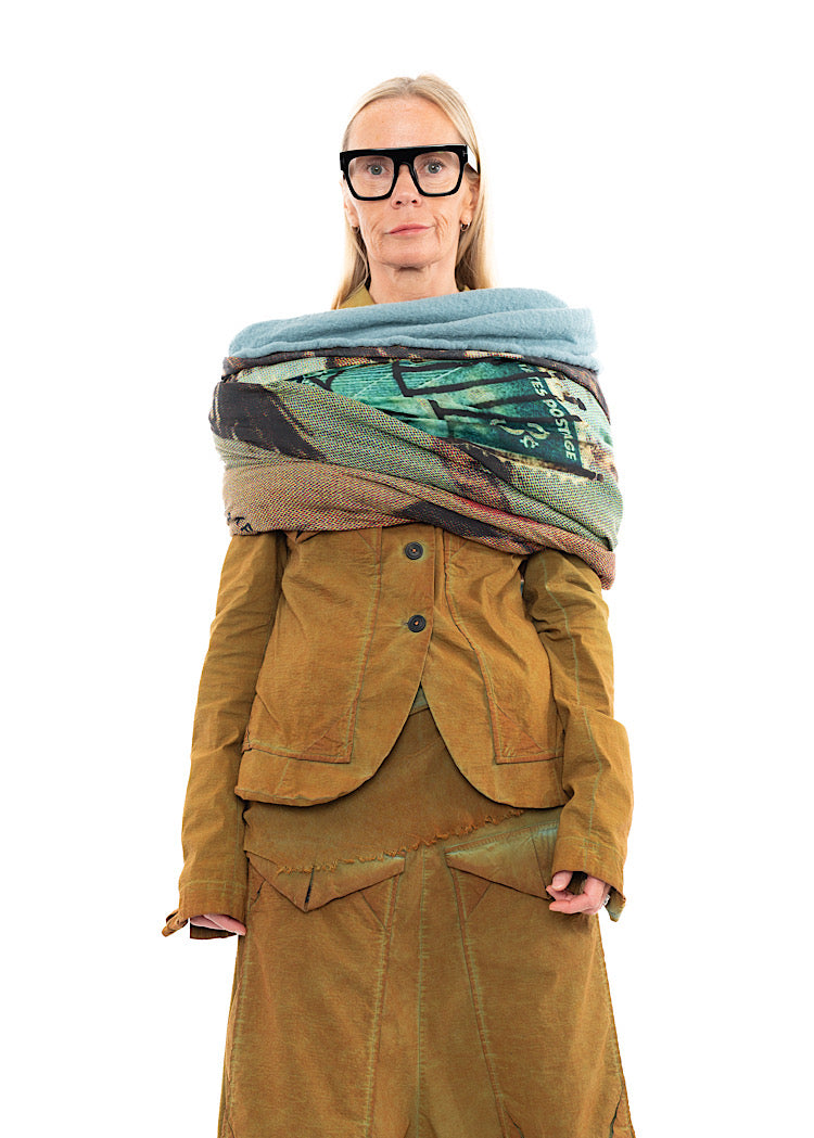 RUNDHOLZ DIP KNITTED SCARF