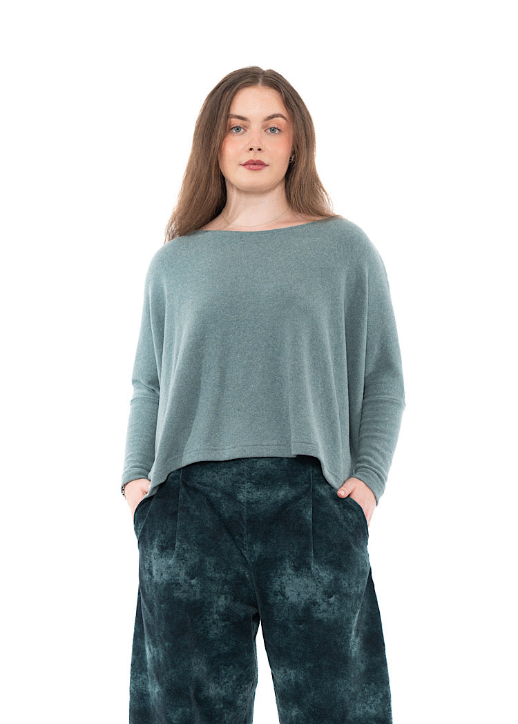 SIGNATURE COTTON-FLEECE KIRA PULLOVER