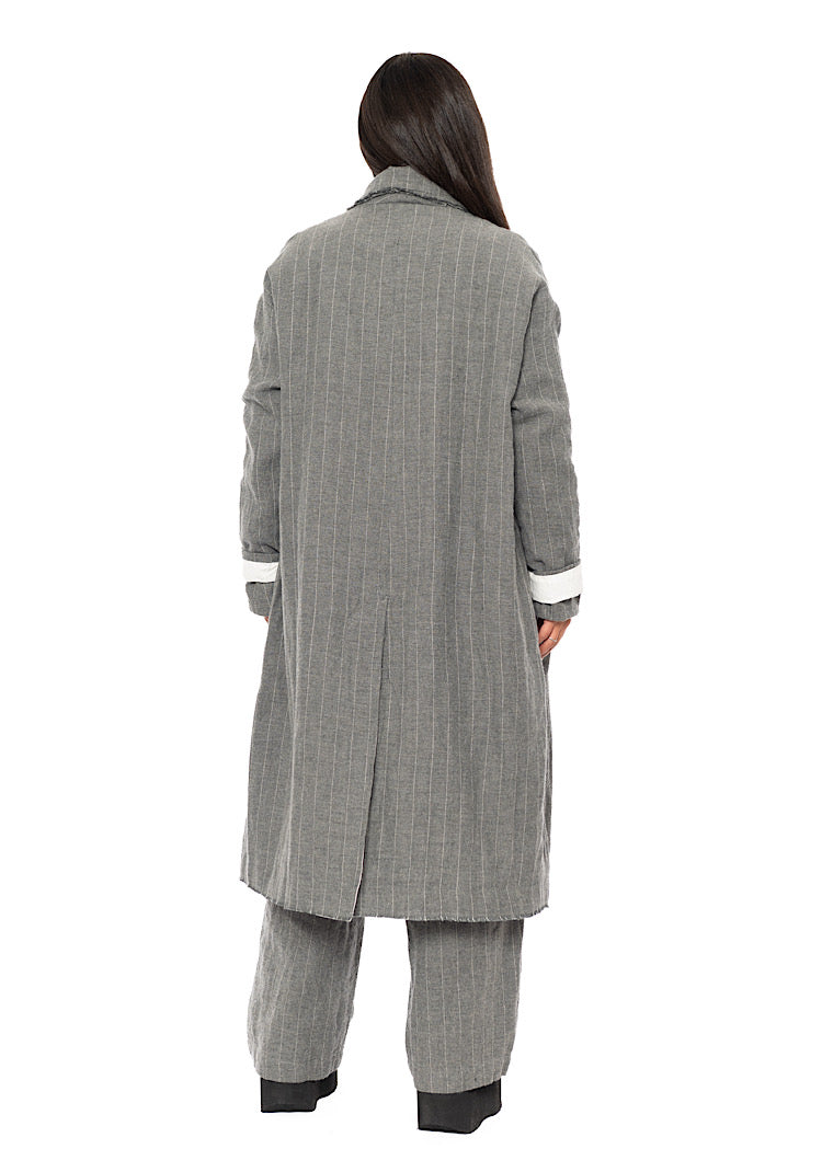 PINSTRIPE MARY COAT