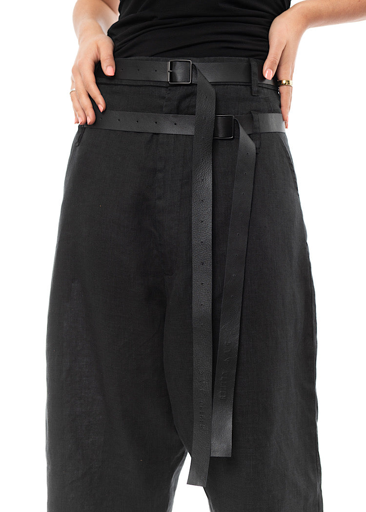 PAL OFFNER CROPPED BELTED TROUSER