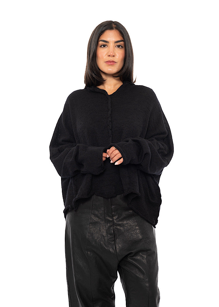 BOILED WOOL KNITTED PULLOVER