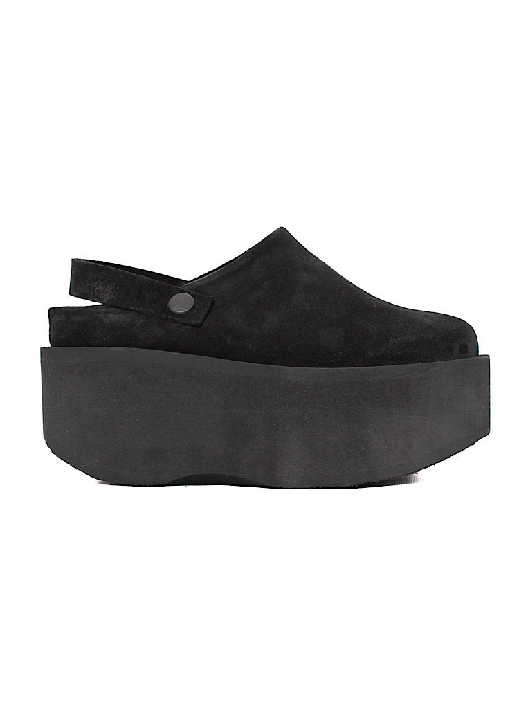 SUEDE PLATFORM CLOG