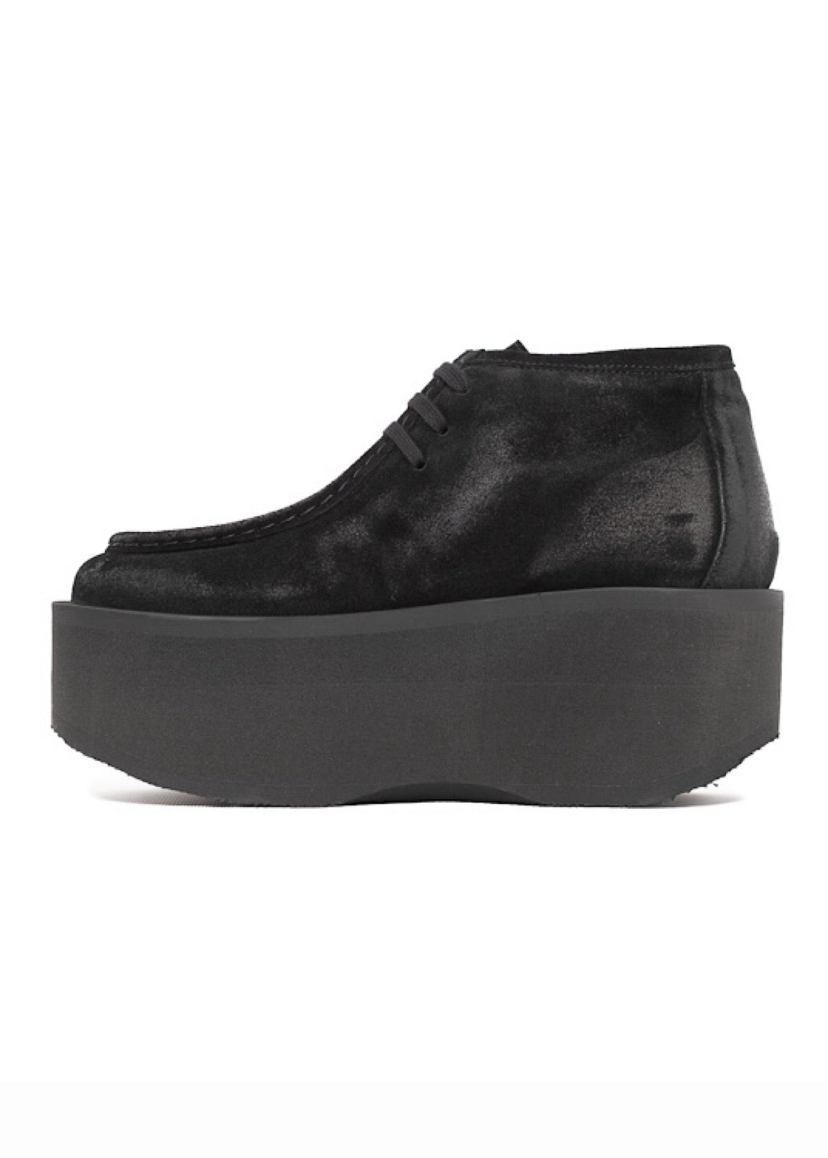 LACE UP SUEDE PLATFORM SHOE