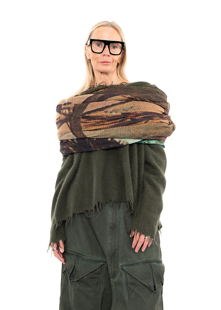 RUNDHOLZ DIP KNITTED SCARF