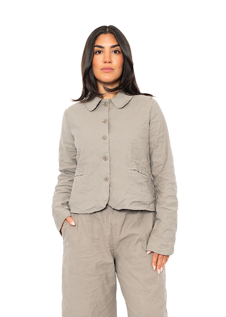 SIGNATURE CRINKLE BOXY JACKET