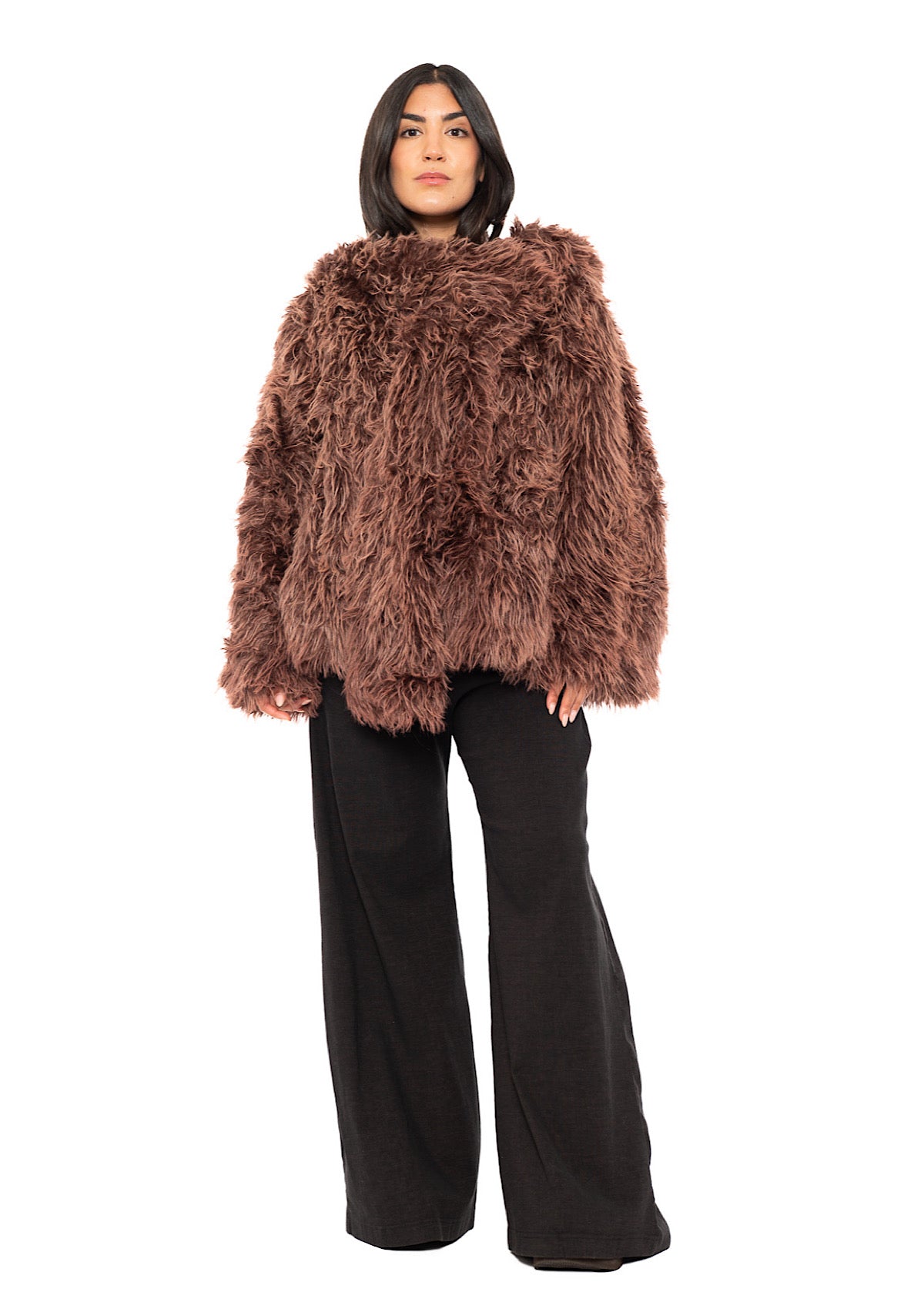 OVERSIZED FAUX FUR JACKET