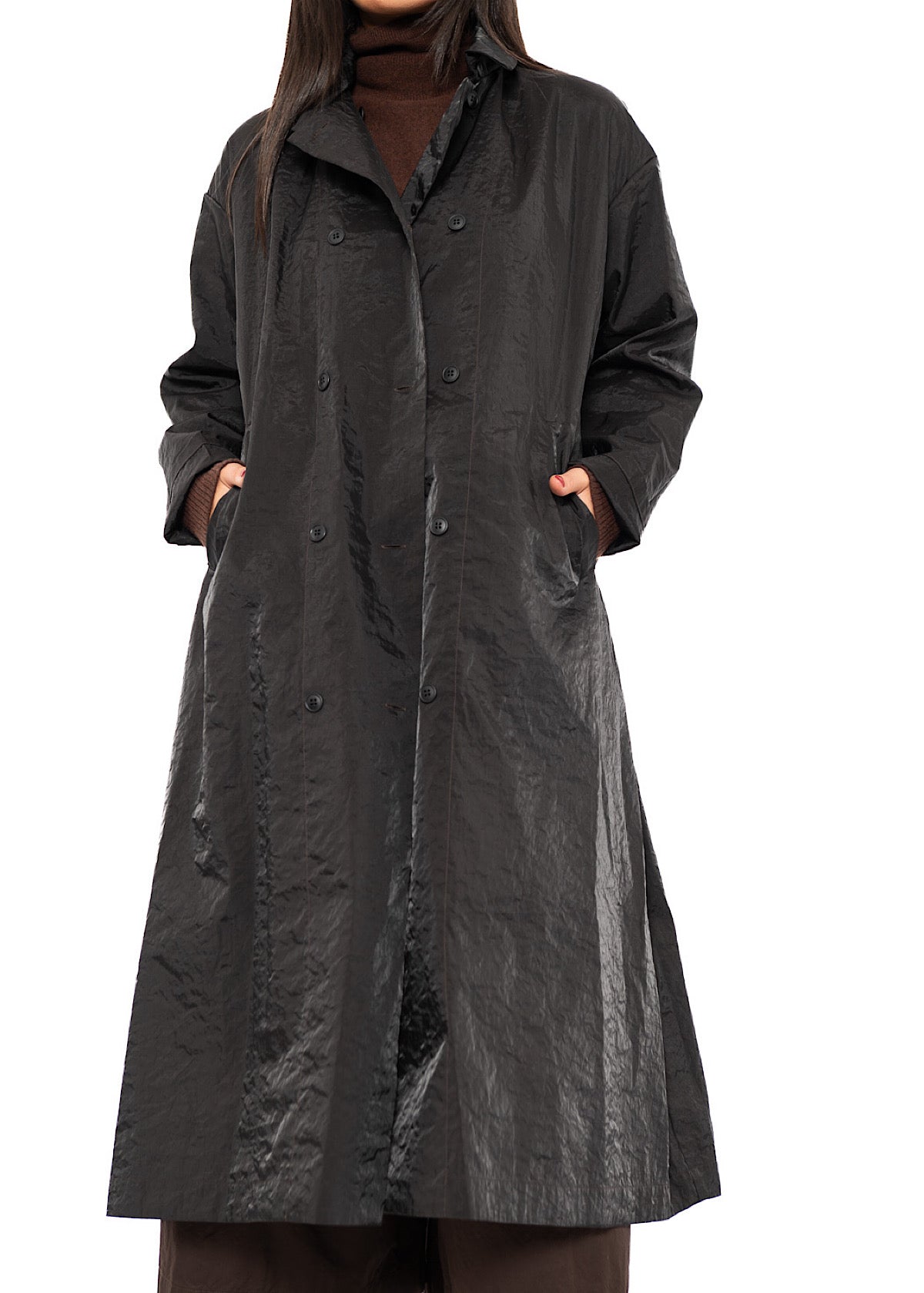 SILK MIX TRENCH COAT