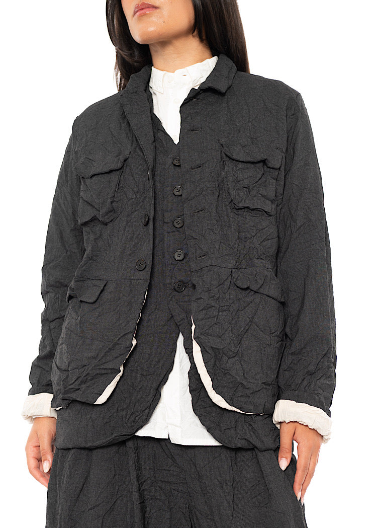 CRINKLE UTILITY JACKET