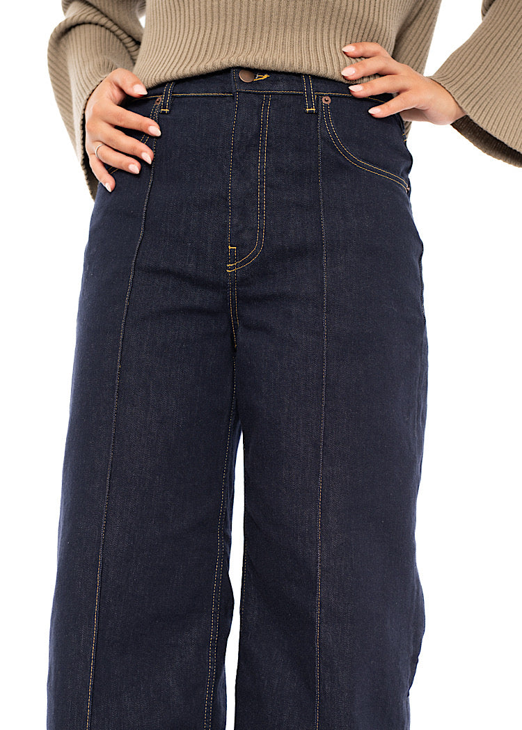 WIDE-LEG DENIM TROUSER