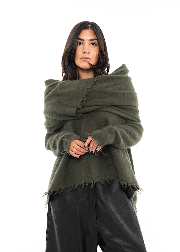 RUNDHOLZ DIP KNITTED SCARF