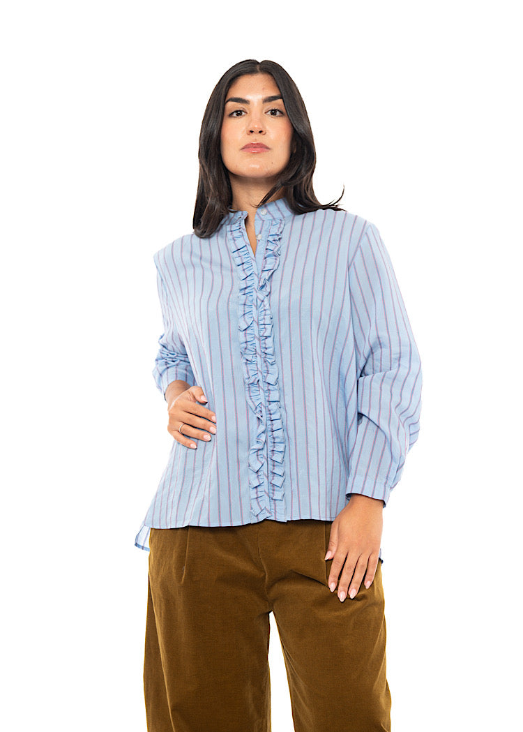 PINSTRIPE AMELIA L SHIRT