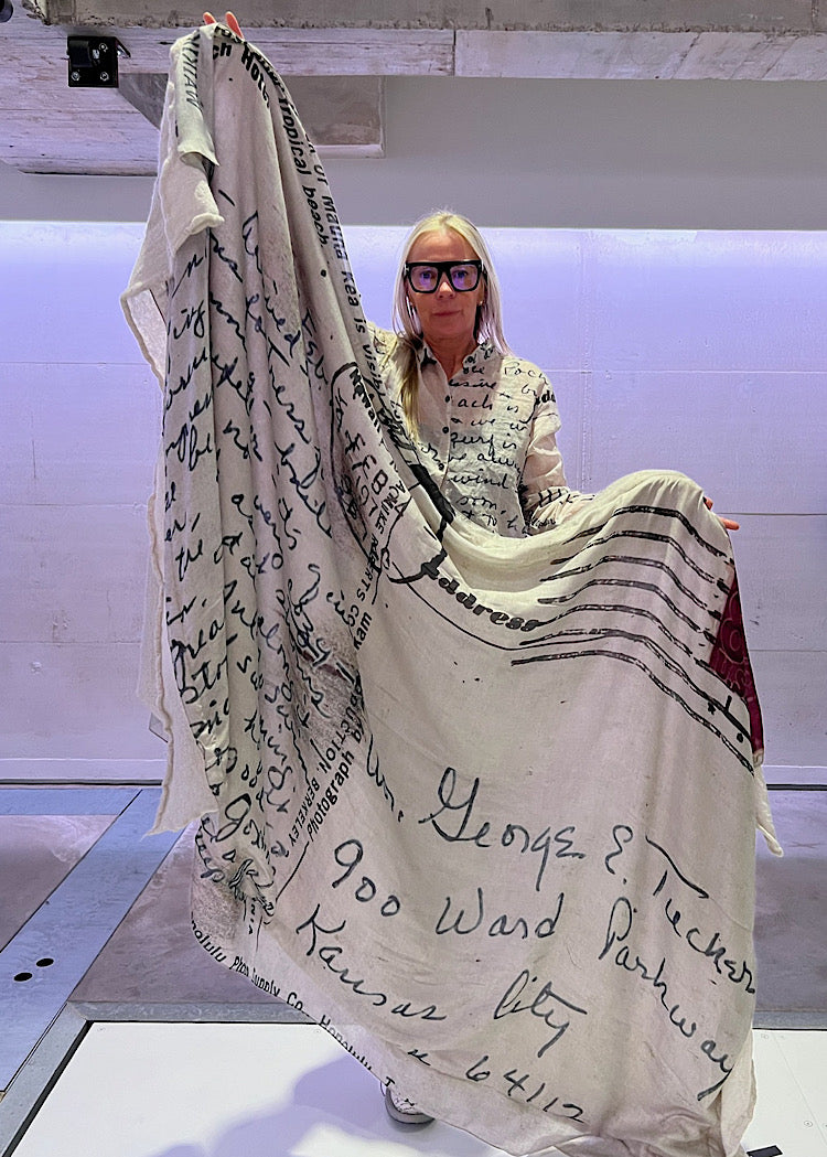 RUNDHOLZ DIP 1/2 SHARER KNITTED SCARF