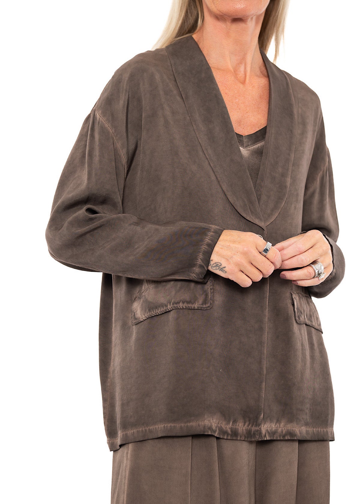RELAXED VISCOSE-MIX JACKET
