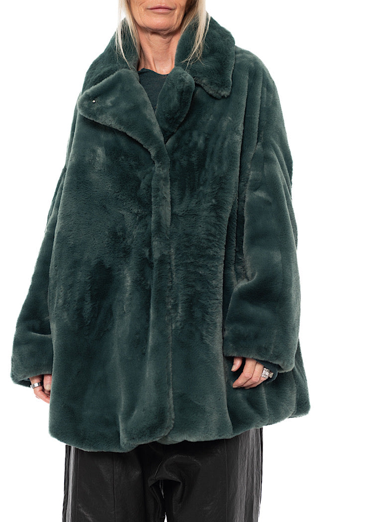 FAUX FUR COCOON JACKET