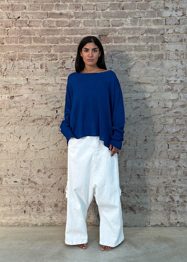 PRE-ORDER RUNDHOLZ MAINLINE PULLOVER *MARSHMALLOW* (Shown in ELECTRIC CLOUD)