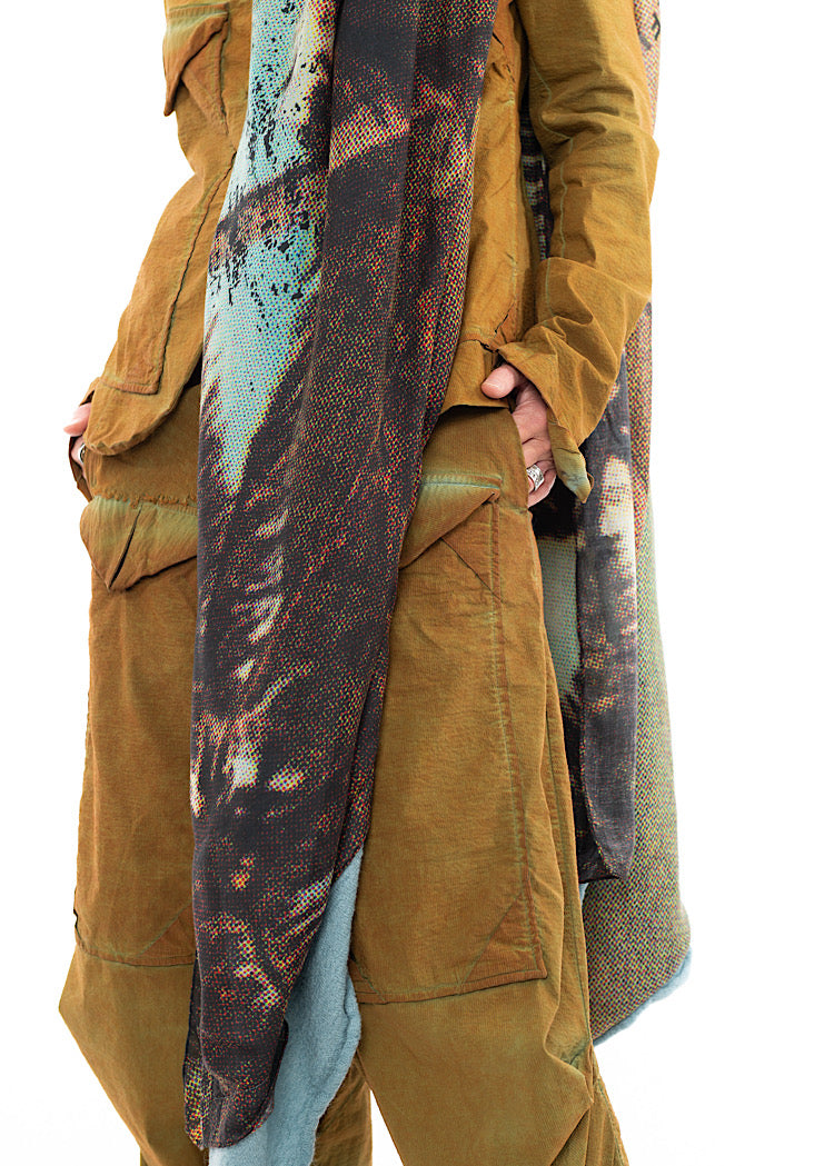 RUNDHOLZ DIP KNITTED SCARF