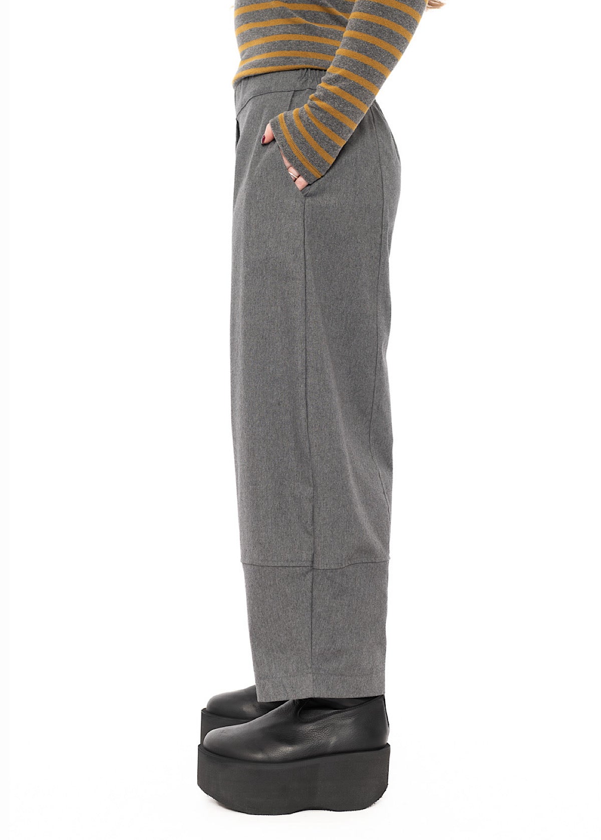 STRUCTURED COTTON-MIX RIMA D TROUSER