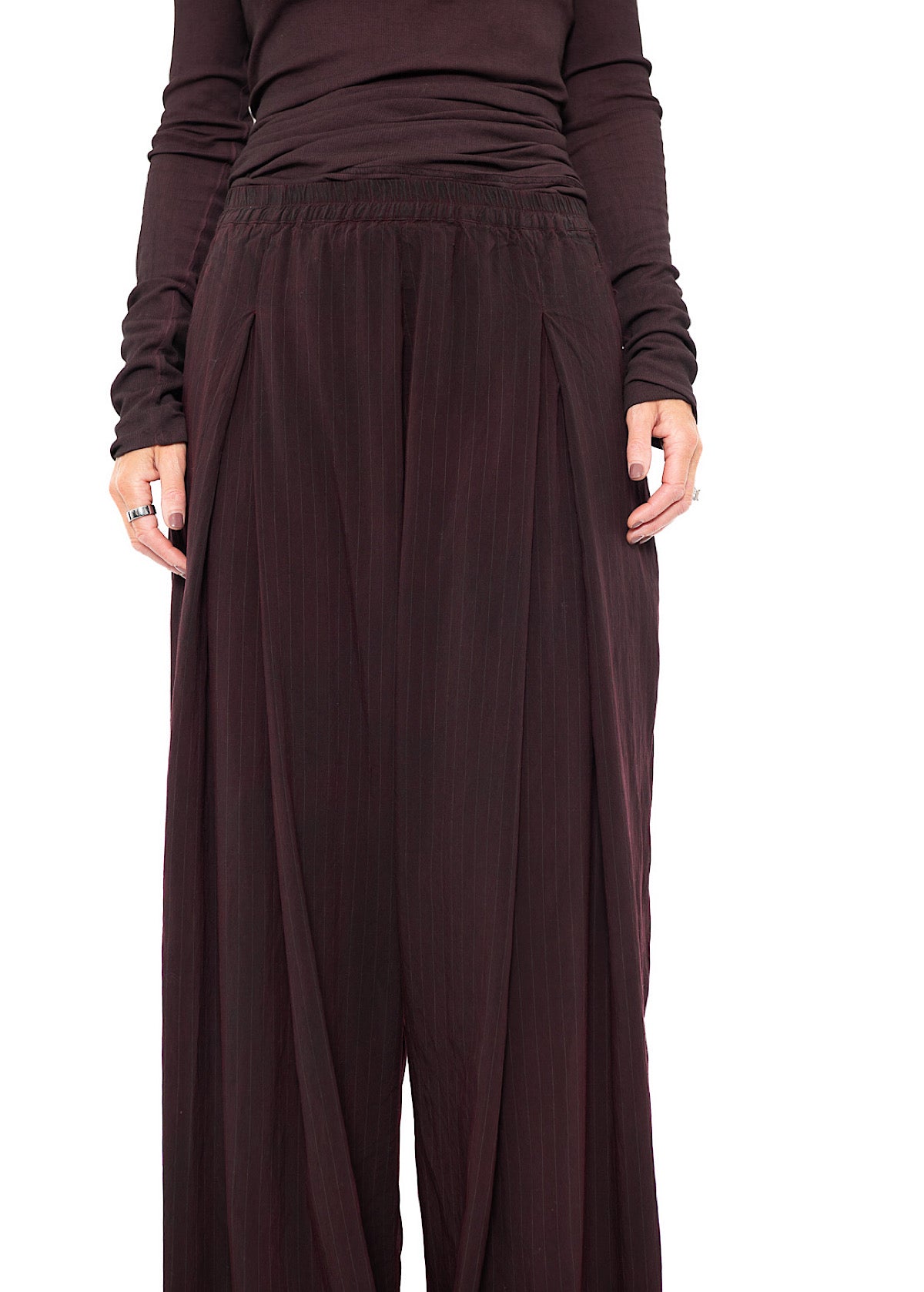 FLUID PINSTRIPE PALAZZO TROUSER