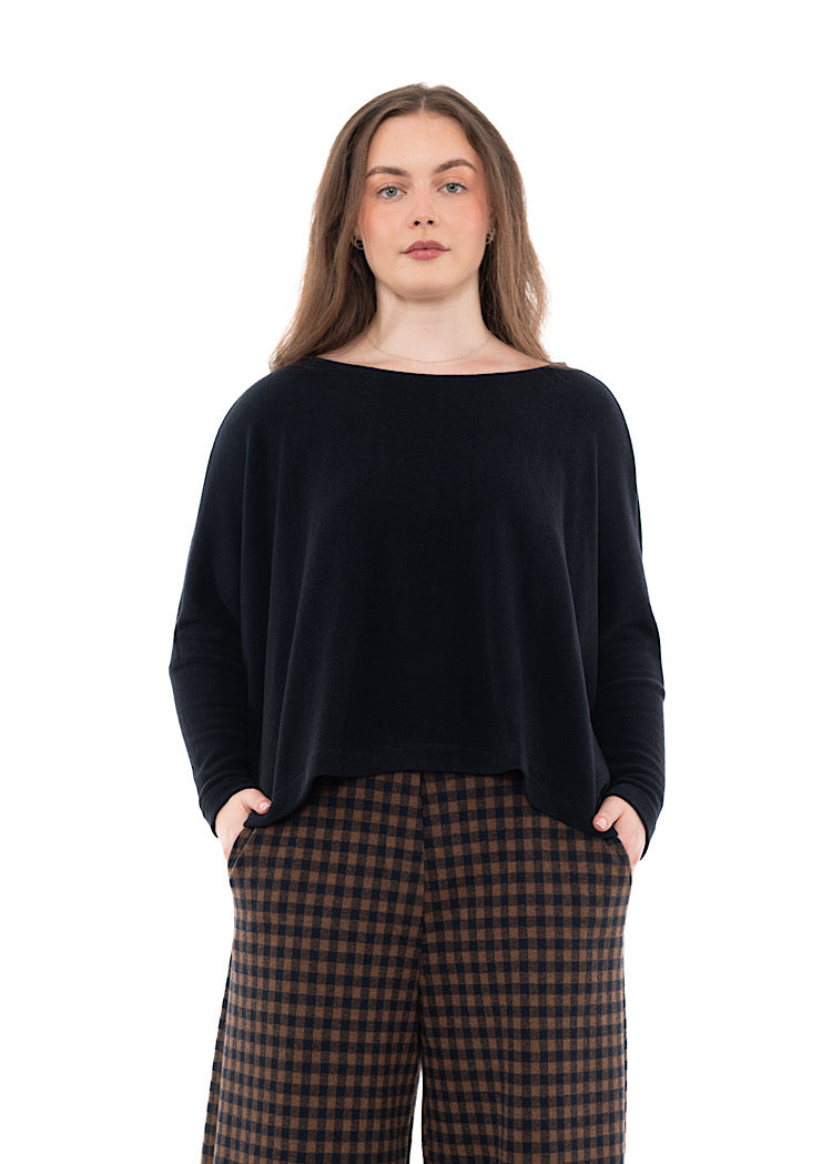 SIGNATURE COTTON-FLEECE KIRA PULLOVER