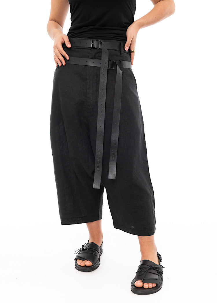 PAL OFFNER CROPPED BELTED TROUSER