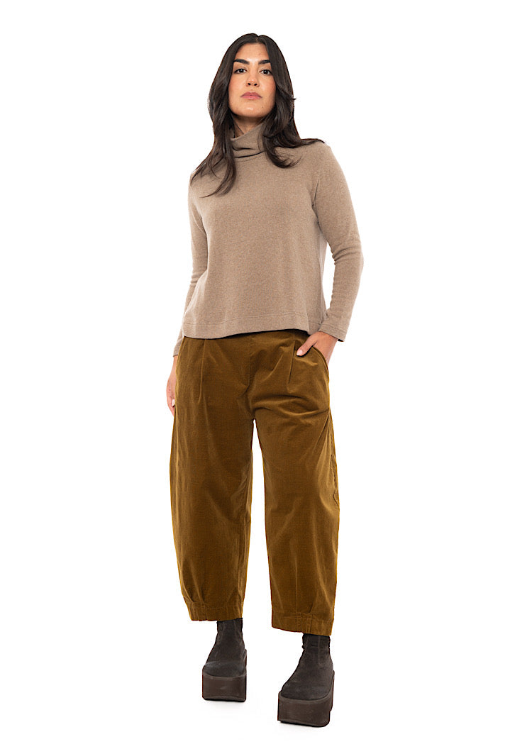 COTTON-FLEECE LYDIA PULLOVER