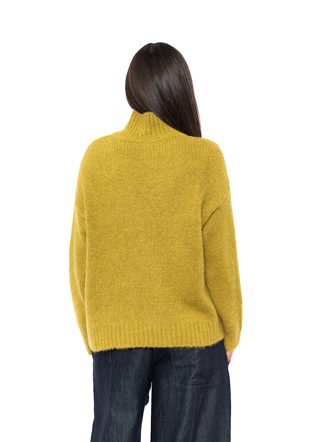 RELAXED HIGH NECKLINE PULLOVER