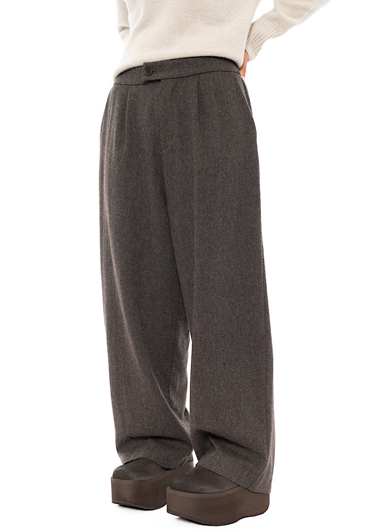 TWEED WIDE-LEG TROUSER