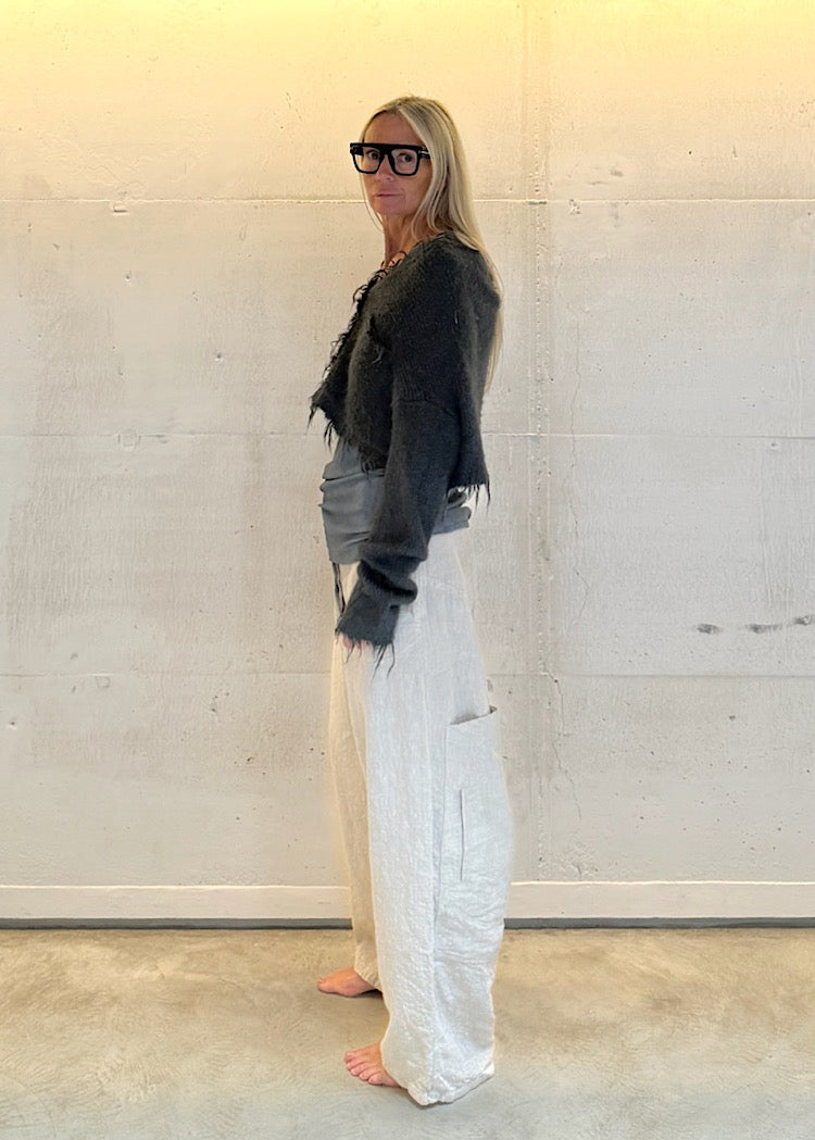 PRE-ORDER RUNDHOLZ DIP CARDIGAN *SKY* (Shown in SEAWEED)