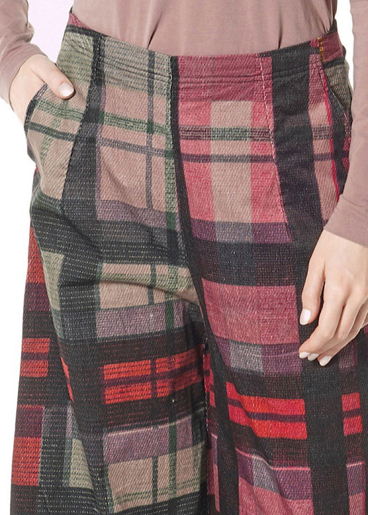 CL HERITAGE CHECK BALLOON TROUSERS
