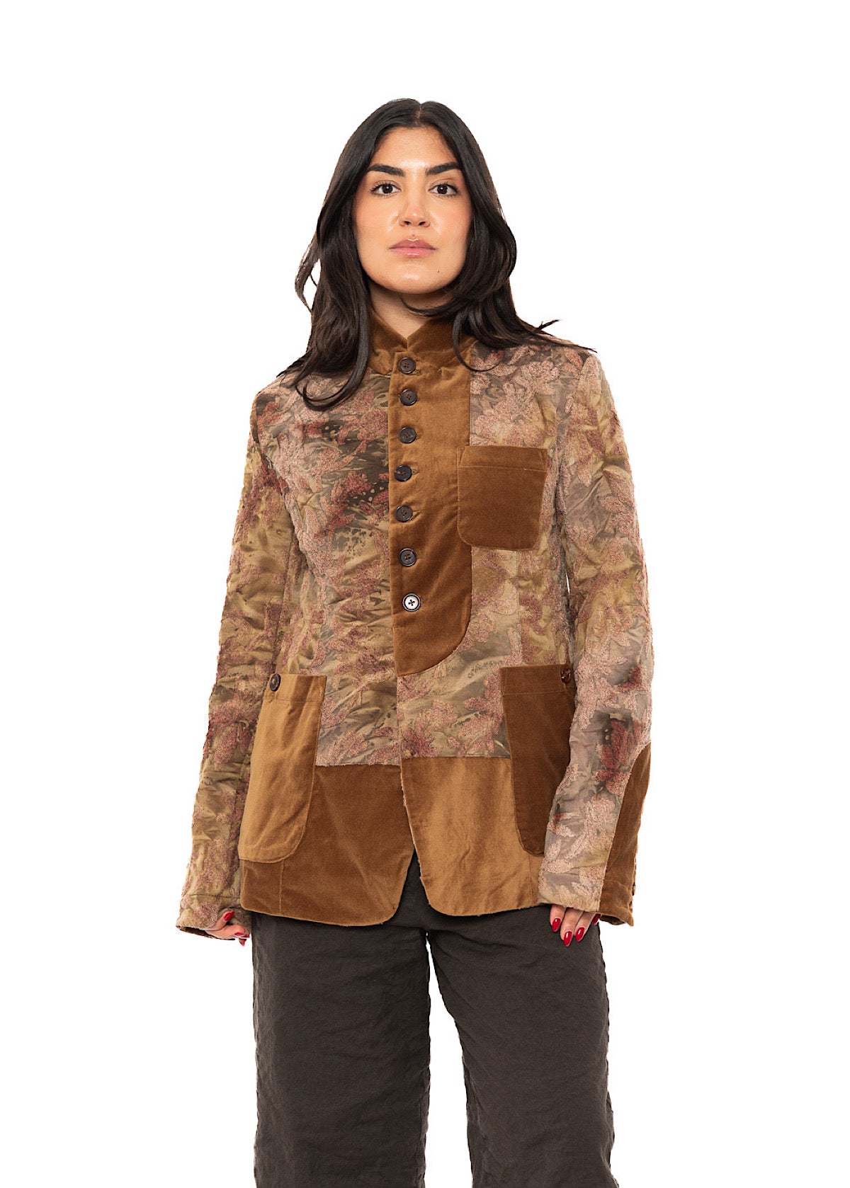 TEXTURED STRAIGHT-CUT JACKET