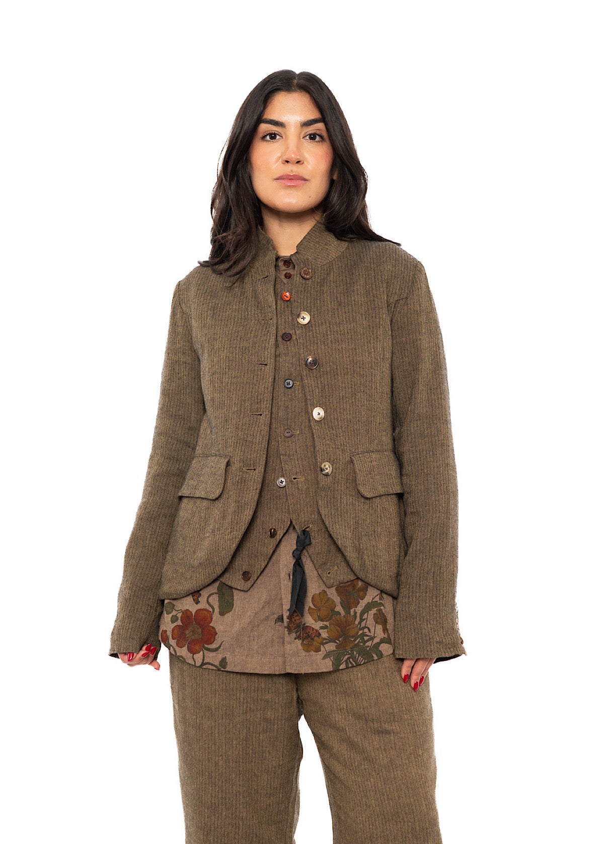 TAILORED HERRINGBONE JACKET