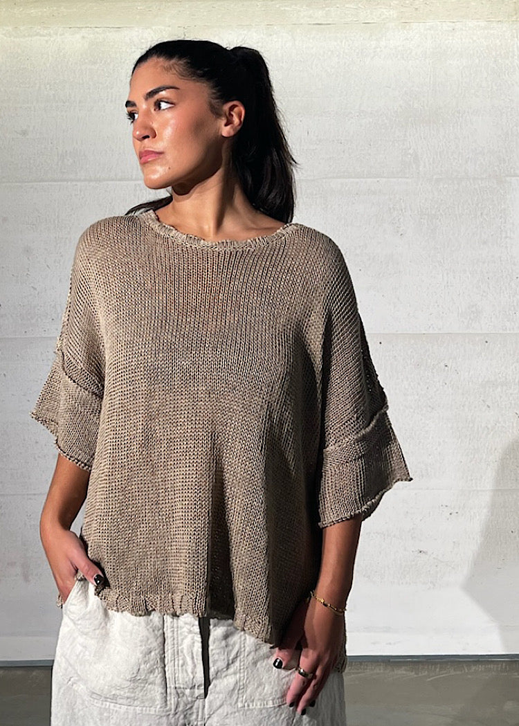 PRE-ORDER RUNDHOLZ DIP PULLOVER *SEAWEED* (Shown in LINEN)