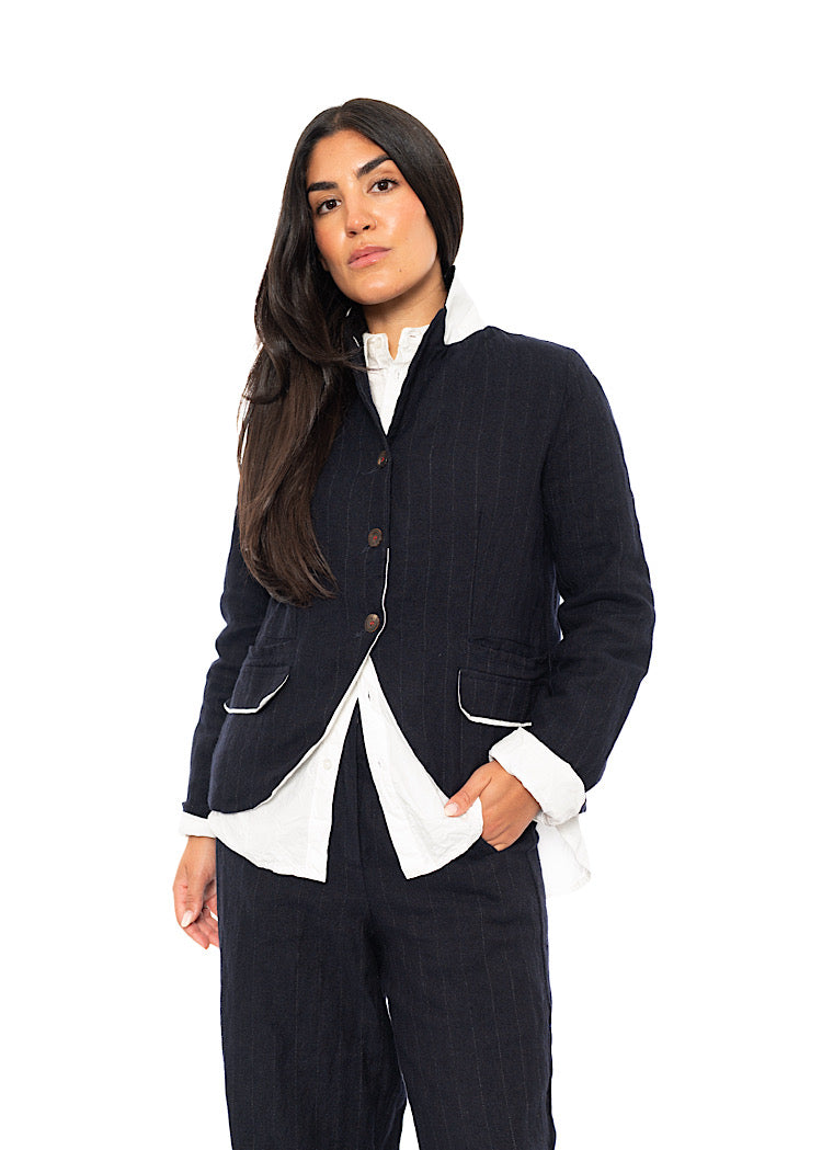 PINSTRIPE VIOLA JACKET