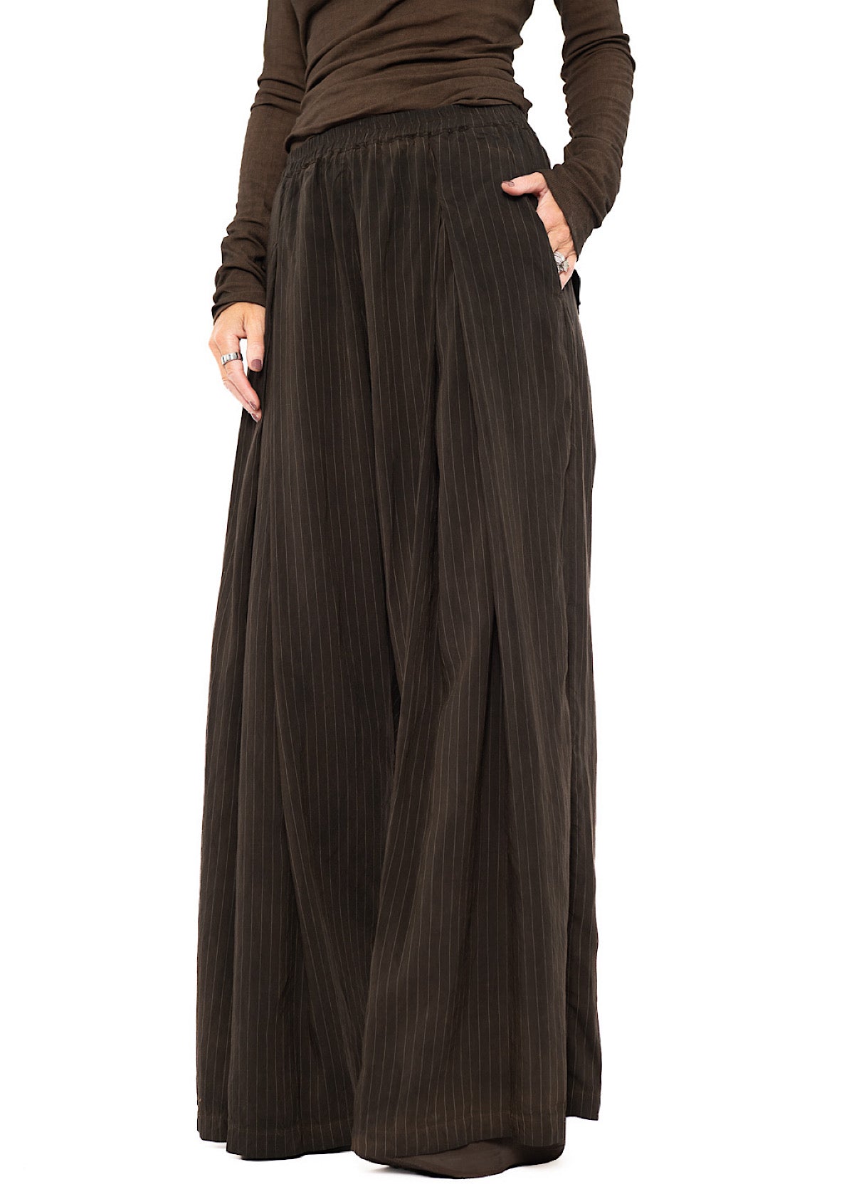FLUID PINSTRIPE PALAZZO TROUSER