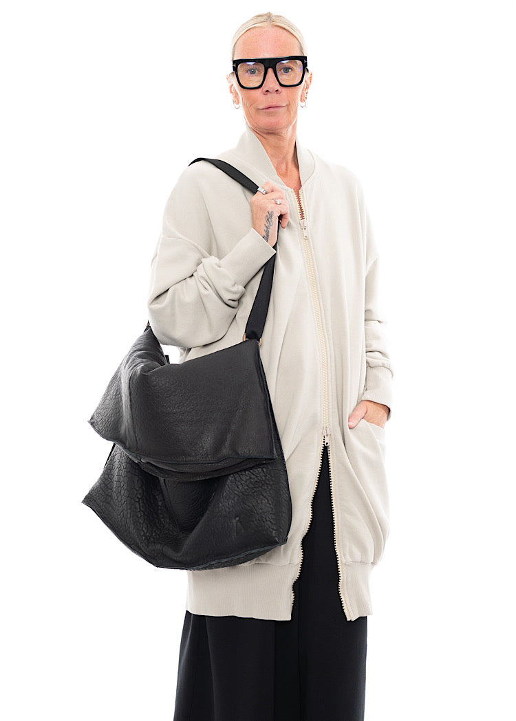 SORT AARHUS LEATHER BAG